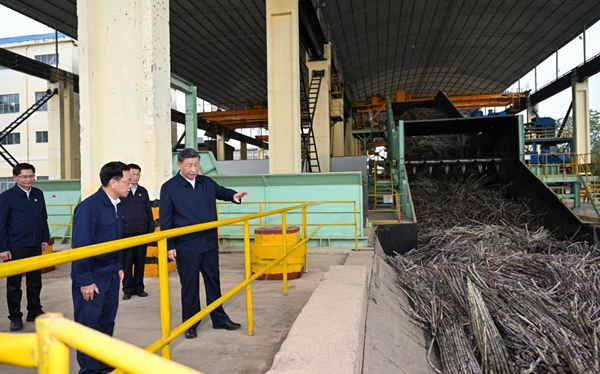 Xi Inspects City of Laibin in South China's Guangxi