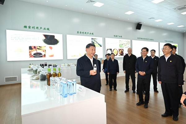 Xi Inspects City of Laibin in South China's Guangxi