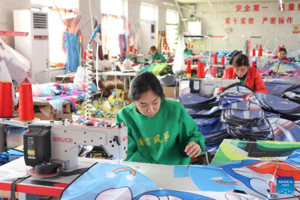 Kite Industry Flying High in East China Village