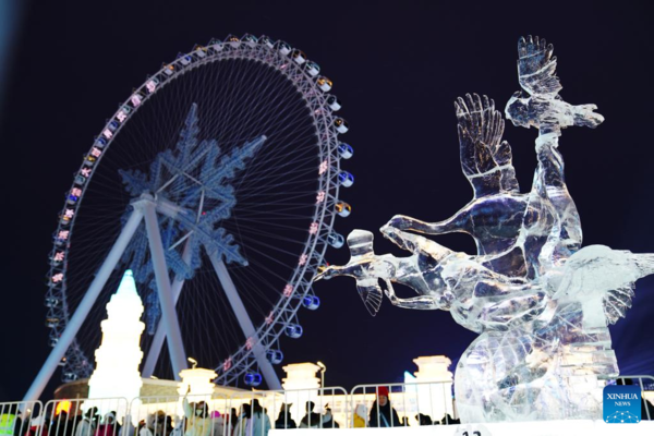 International Ice Sculpture Competition Concludes in Harbin