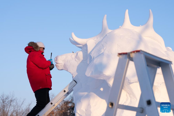 International Snow Sculpture Competition Held in Harbin