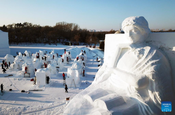 International Snow Sculpture Competition Held in Harbin