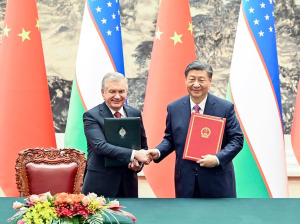 Xi, Uzbek President Hold Talks, Elevate Ties to All-Weather Comprehensive Strategic Partnership for a New Era
