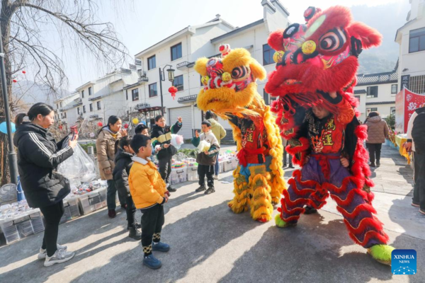 Chinese New Year Culture Festival Held in E China's Town