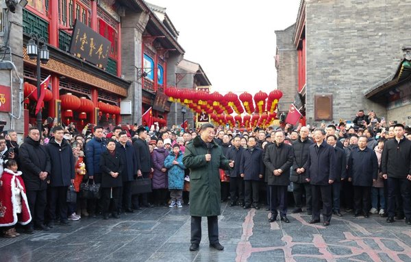 Xinhua Headlines-Xi Focus: Xi Extends Spring Festival Greetings to All Chinese