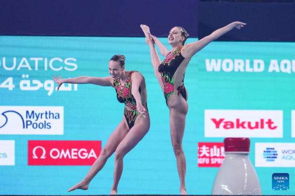 Chinese Artistic Swim Sister Duo Bags Back-to-Back Golds at Doha Swimming Worlds