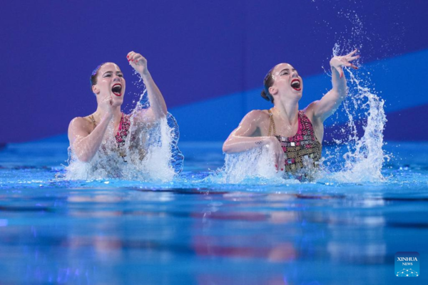 Chinese Artistic Swim Sister Duo Bags Back-to-Back Golds at Doha Swimming Worlds