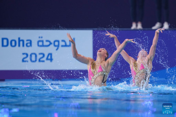 Chinese Artistic Swim Sister Duo Bags Back-to-Back Golds at Doha Swimming Worlds