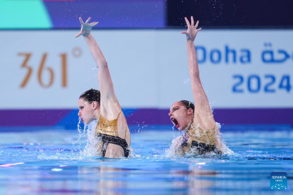 Chinese Artistic Swim Sister Duo Bags Back-to-Back Golds at Doha Swimming Worlds