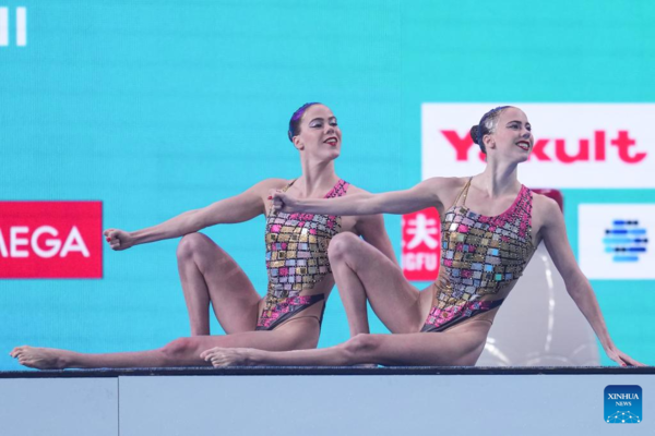 Chinese Artistic Swim Sister Duo Bags Back-to-Back Golds at Doha Swimming Worlds