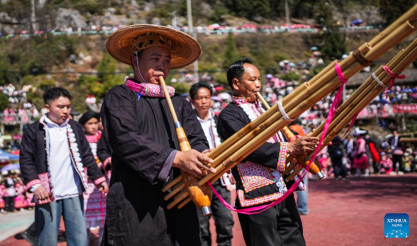 Miao People Celebrate 'Tiaohua' Festival to Pray for Harvest and Well-Being in New Year