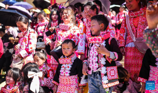 Miao People Celebrate 'Tiaohua' Festival to Pray for Harvest and Well-Being in New Year