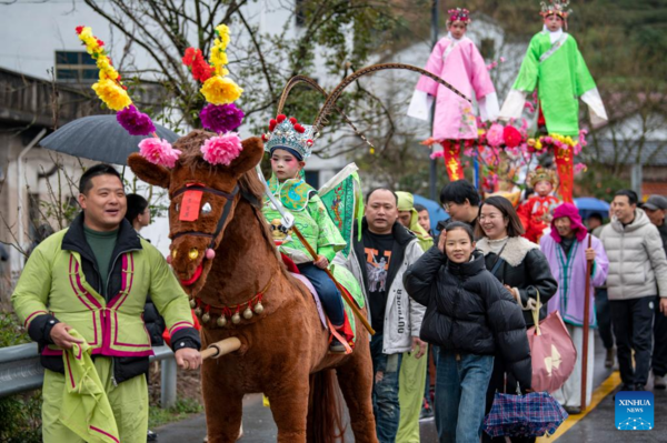 People Celebrate Upcoming Lantern Festival in China