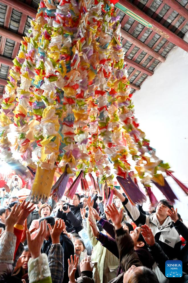 People Celebrate Upcoming Lantern Festival in China