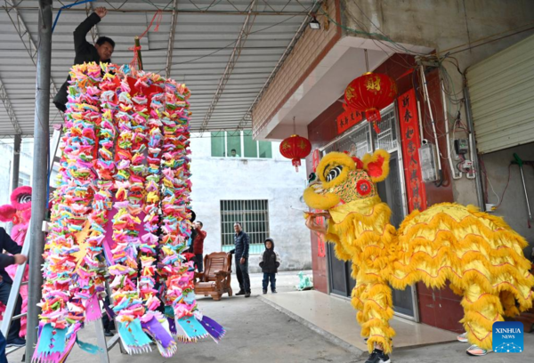 People Celebrate Upcoming Lantern Festival in China
