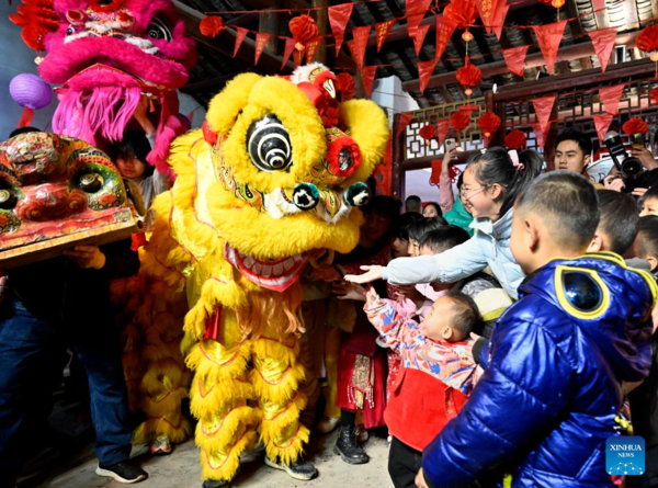 People Celebrate Upcoming Lantern Festival in China