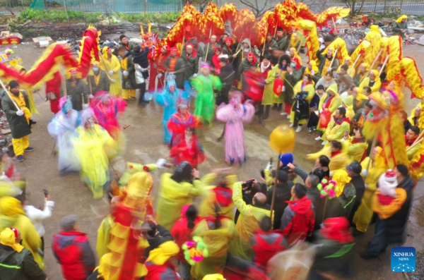 People Celebrate Upcoming Lantern Festival in China