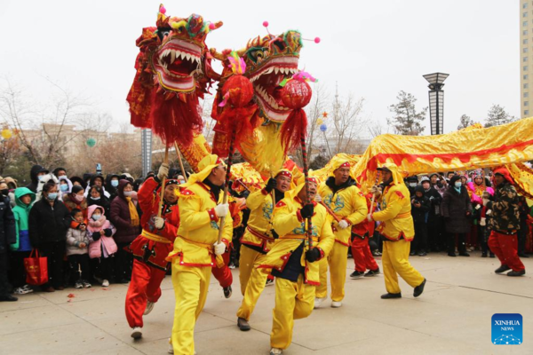 People Celebrate Upcoming Lantern Festival in China