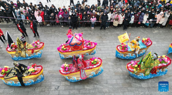 People Celebrate Upcoming Lantern Festival in China
