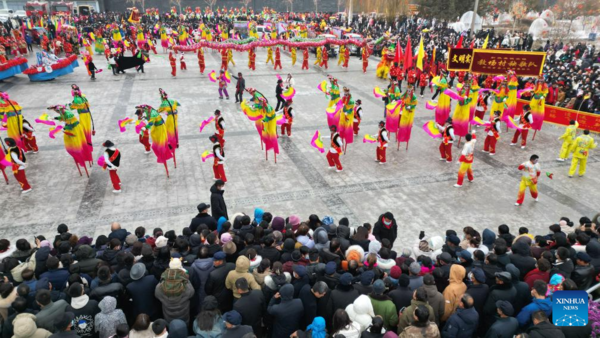 People Celebrate Upcoming Lantern Festival in China