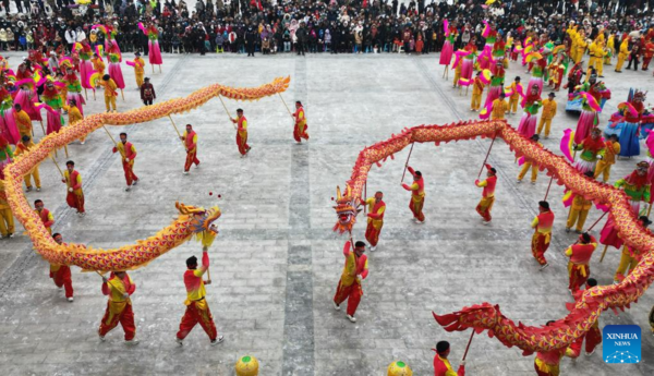 People Celebrate Upcoming Lantern Festival in China