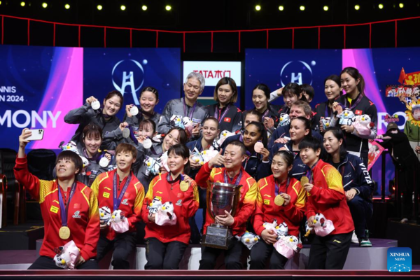 China Wins 6th Straight Women's Title at Table Tennis Team Worlds