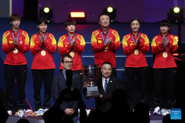 China Wins 6th Straight Women's Title at Table Tennis Team Worlds