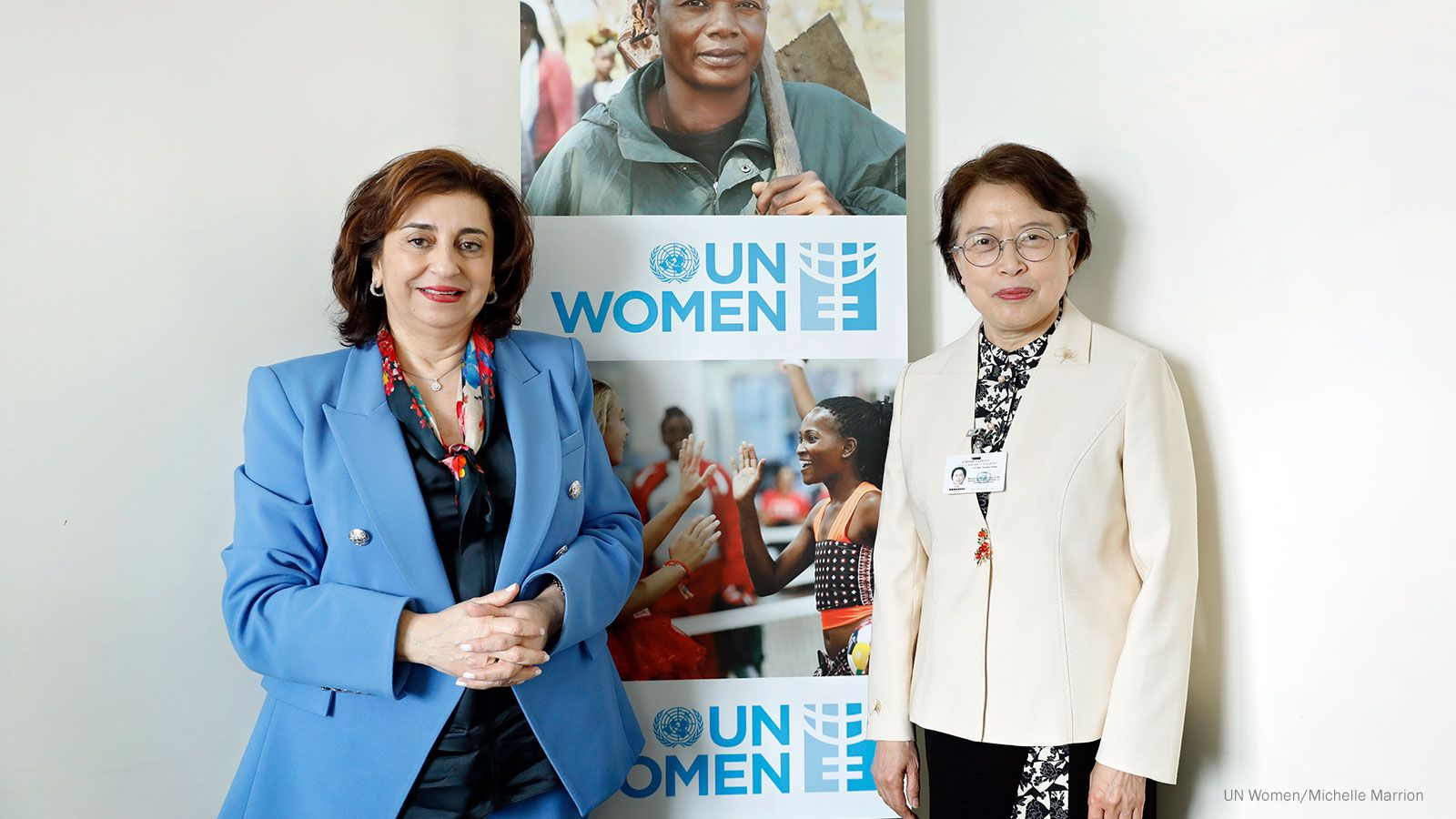 Huang Meets UN Under-Secretary-General, Executive Director of UN Women Bahous
