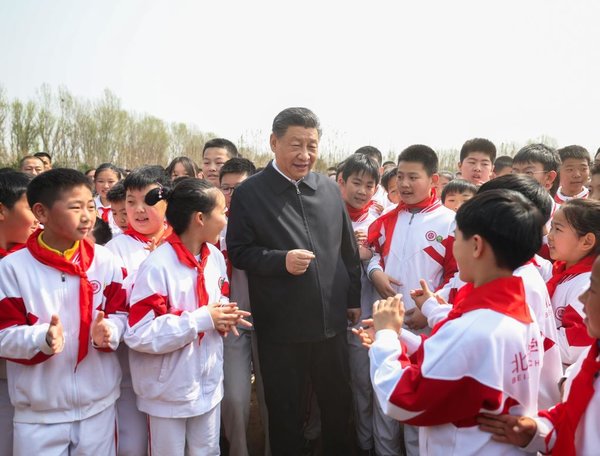 Xi Focus: Xi Plants Trees in Beijing, Urging Nationwide Afforestation Efforts for Beautiful China