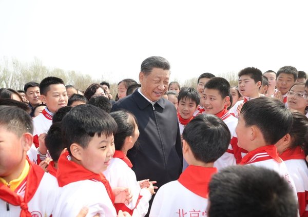 Xi Focus: Xi Plants Trees in Beijing, Urging Nationwide Afforestation Efforts for Beautiful China