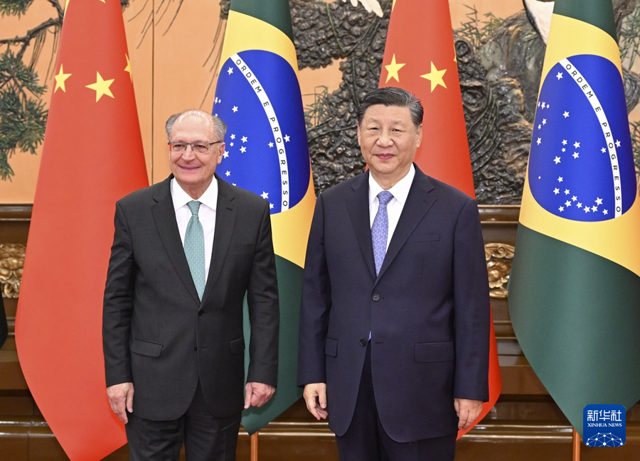 Xi Meets Brazilian Vice President