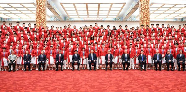 Xi Hails Olympians for Winning Glory for Country
