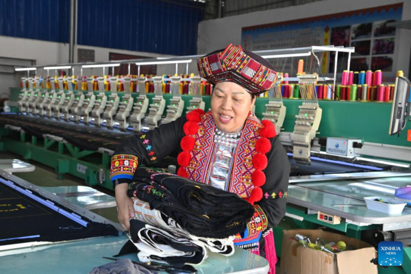 Inheritor of Tianlin Yao Ethnic Embroidery Skill