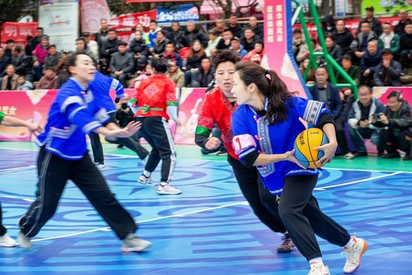 Basketball Matches Enrich Lives of Women, Attract Tourists in SW China's Guizhou