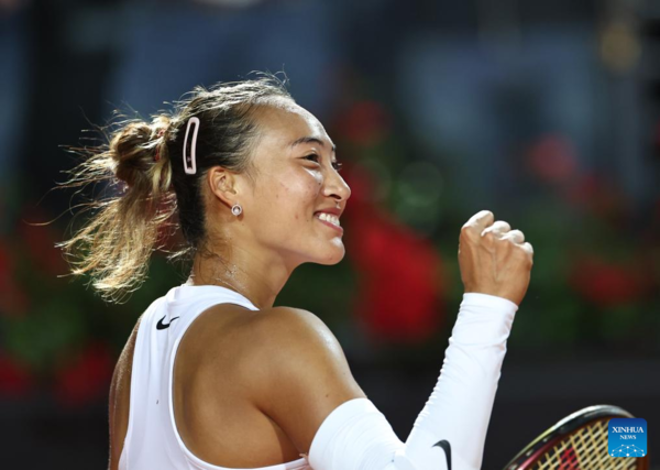 China's Zheng Beats Sabalenka for the First Time to Reach Italian Open Semifinals