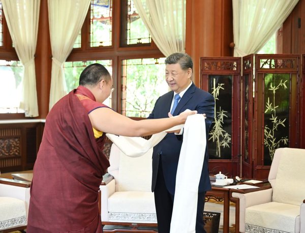 Xi Receives Visit from Panchen Rinpoche